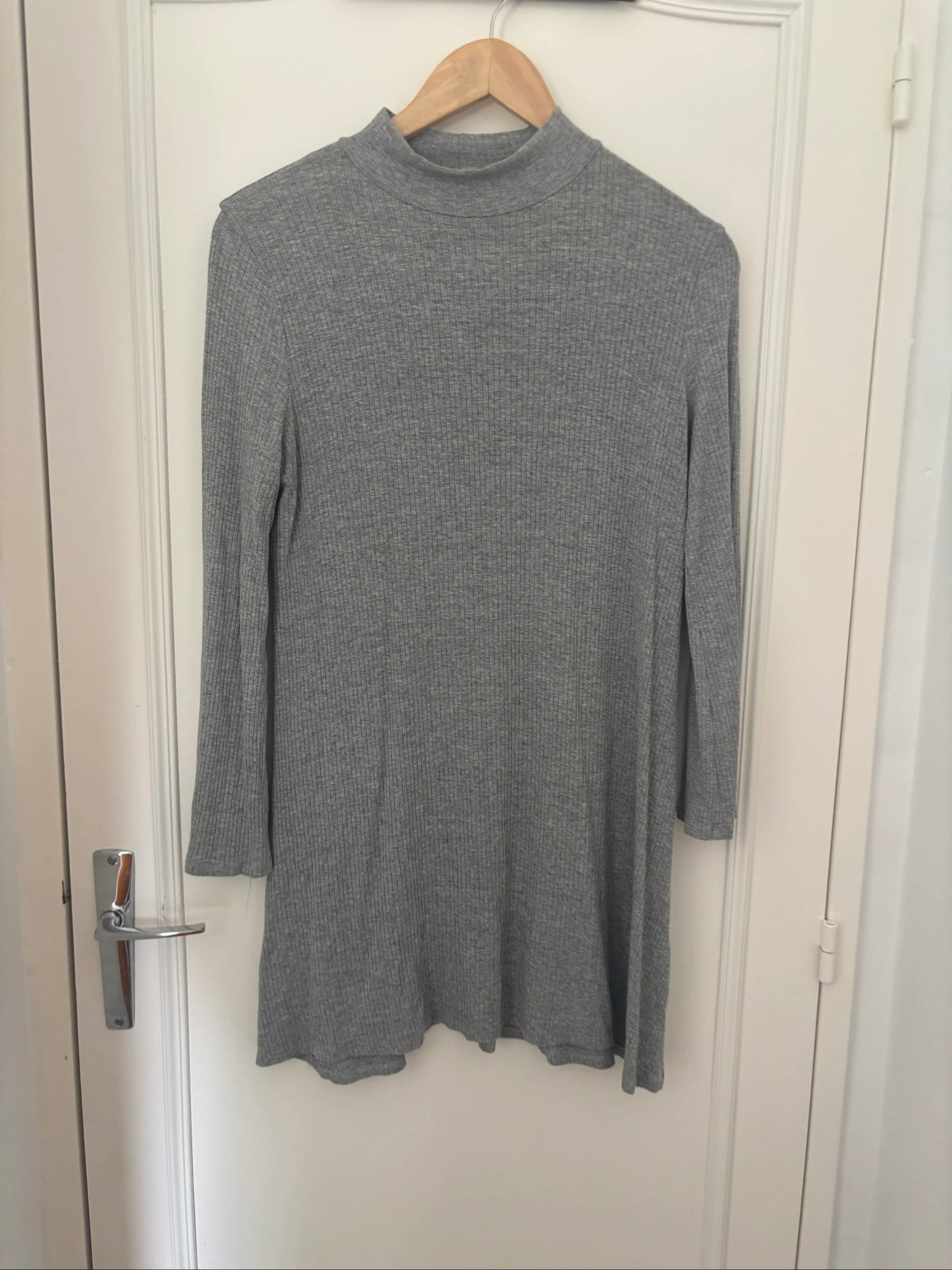 182/ Grey Flared Dress - Gemo - Size L – photo 2